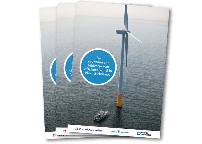 De omslag van het rapport over offshore wind in Noord-Holland