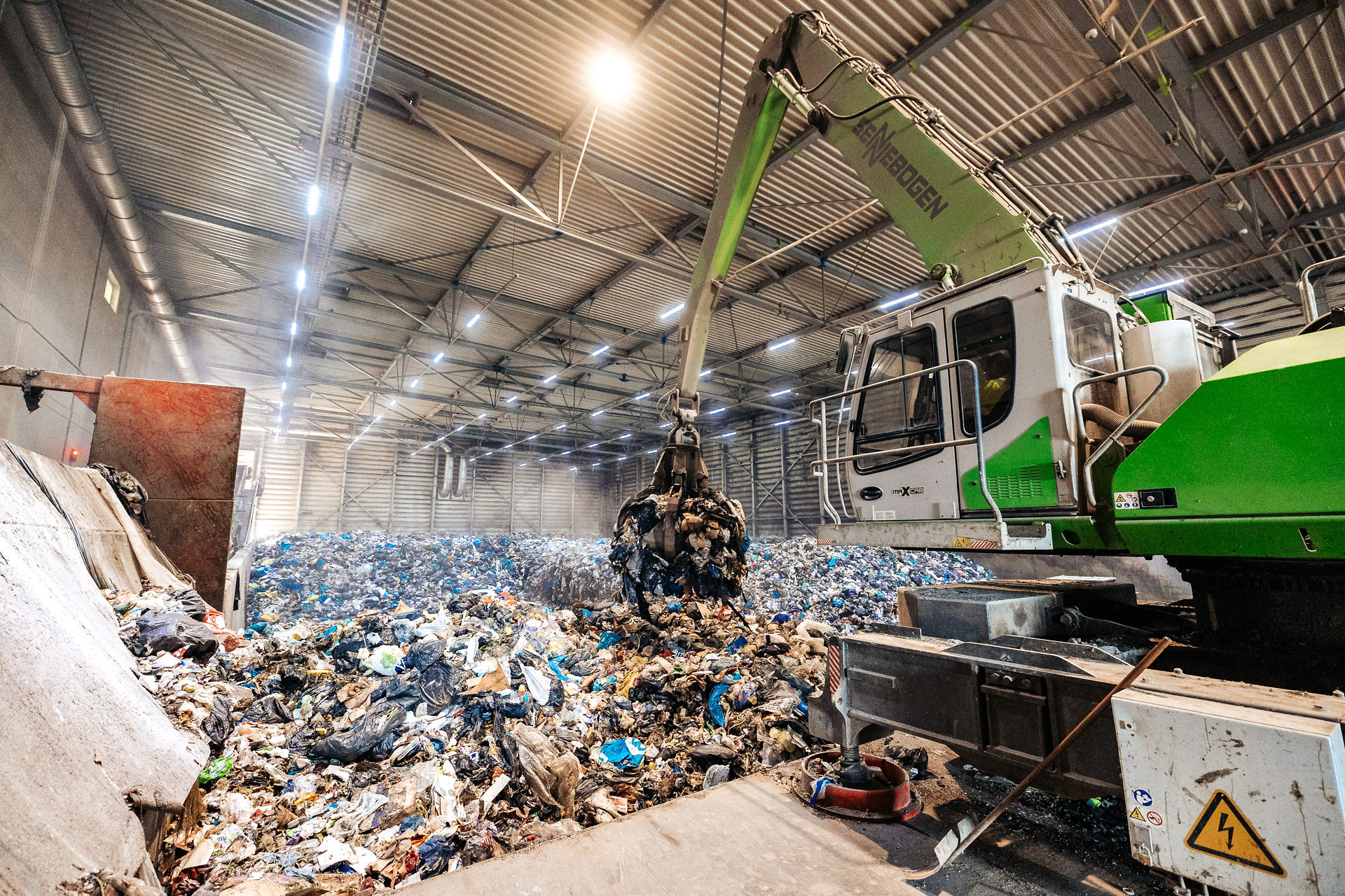 Afvalberg bij AEB