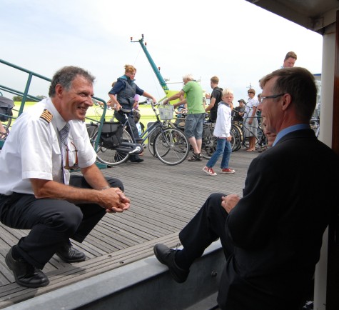 Fietsen in de haven