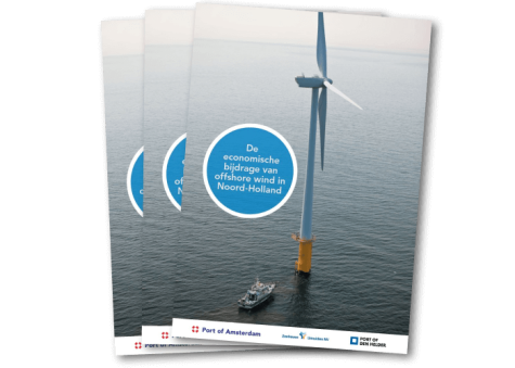 De omslag van het rapport over offshore wind in Noord-Holland