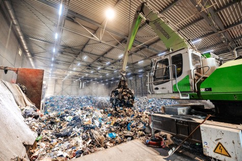 Afvalberg bij AEB