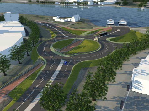 visualisatie fietstunnel