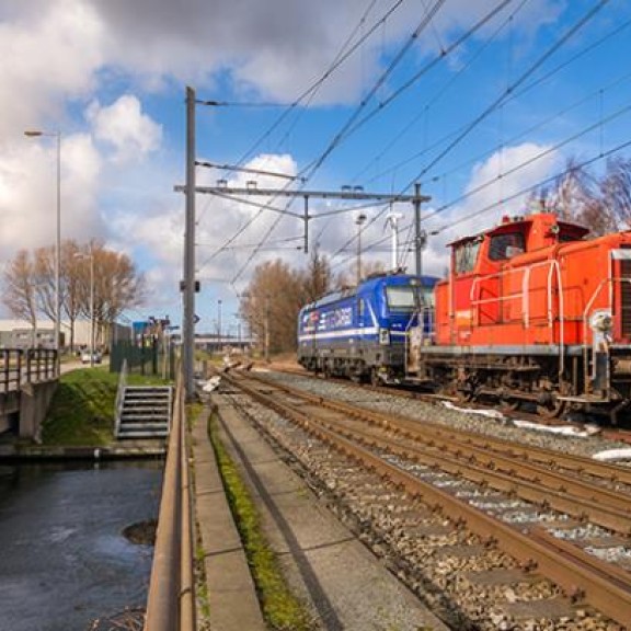 Treinen op het spoor 