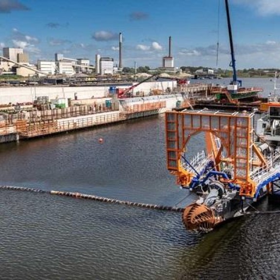 Uitgraven sluiskolk