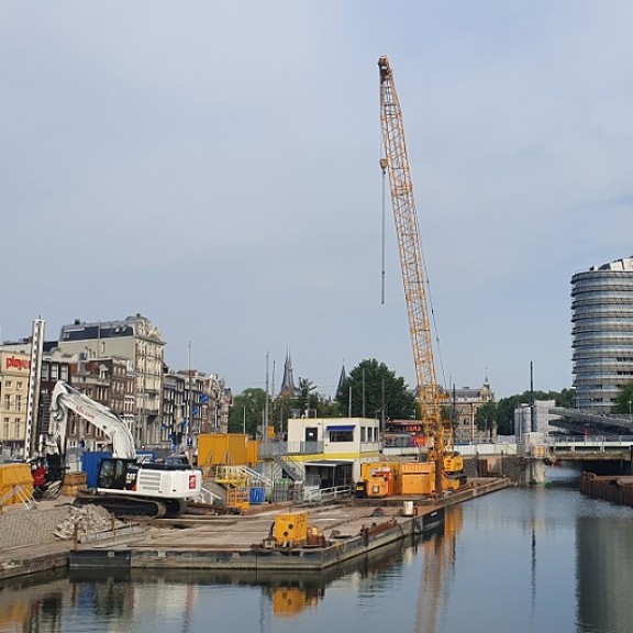 Bouwlogistiek in Amsterdam