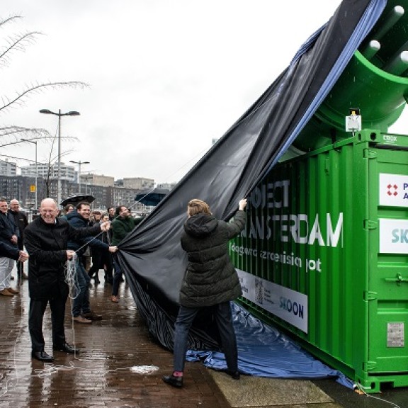 Onthulling varende batterij