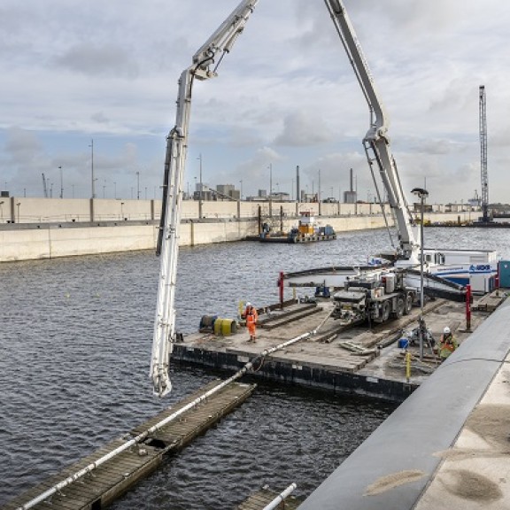 Onderwaterbeton Zeesluis IJmuiden