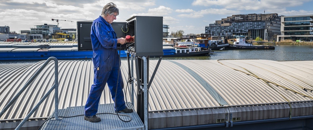 Nieuwe walstroomkasten Amsterdam