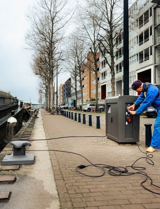 Foto van een walstroomkast