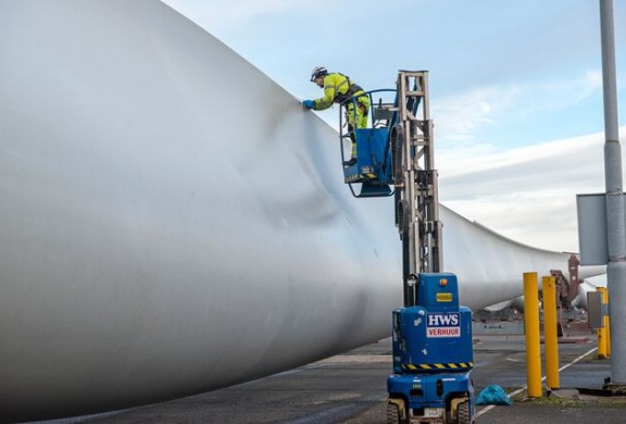 Windturbine bij TMA Logistics