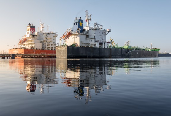 Schepen in de Amsterdamse haven