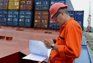 Containers in de Amsterdamse haven