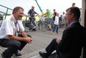 Fietsen in de haven