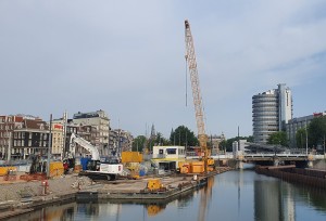 Bouwlogistiek in Amsterdam