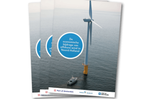 De omslag van het rapport over offshore wind in Noord-Holland