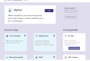 MyPort landingspagina