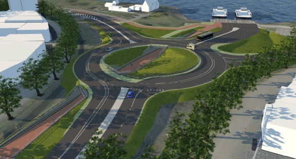 visualisatie fietstunnel