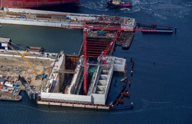 luchtfoto nieuwe zeesluis