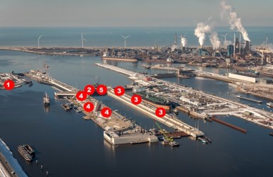 update bouw nieuwe zeesluis maart april 2021