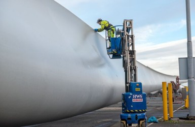 Windturbine bij TMA Logistics
