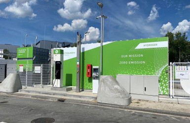 Tijdelijk waterstoftankstation Holthausen Amsterdam