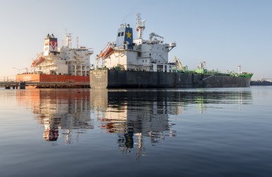 Schepen in de Amsterdamse haven