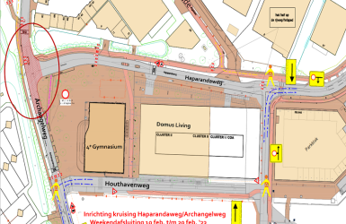 afsluiting kruispunt houthavens