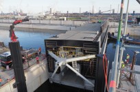 Invaren reserve sluisdeur Zeesluis Ijmuiden