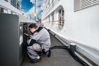 Walstroom riviercruiseschip